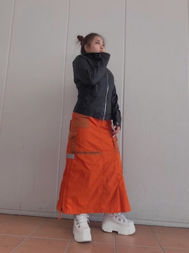 「羊革」｜髙田樹音さん（レディース・148cm）の夏コーディネート