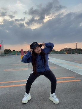 髙田樹音さん（レディース・148cm）の秋コーディネート