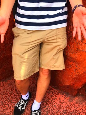 「アイテム（腕時計、パープル系）」を使った、yuyaさん（メンズ・172cm）の春コーディネート