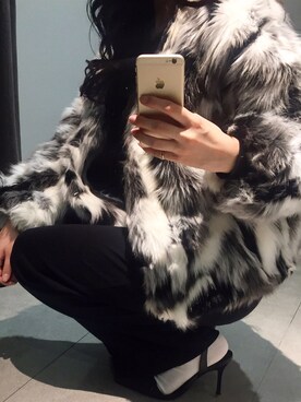 「EMODA（エモダ）のストレートカットシューズ（パンプス、その他）」を使った、Ephahさん（レディース・162cm）の冬コーディネート