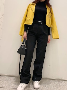 「アレンジ」｜「アイテム（ジャケット/アウター）」を使った、Ephahさん（レディース・161cm）の春コーディネート