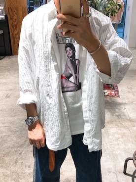 「doublet（ダブレット）のアイテム（シャツ/ブラウス）」を使った、Yさん（メンズ・170cm）の夏コーディネート