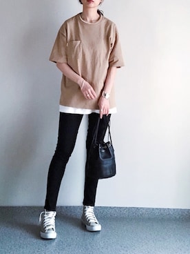 「FRAMeWORK（フレームワーク）のアイテム（ブレスレット）」を使った、K.mさん（レディース・165cm）の夏コーディネート