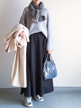 K.mさん（レディース・165cm）の冬コーディネート