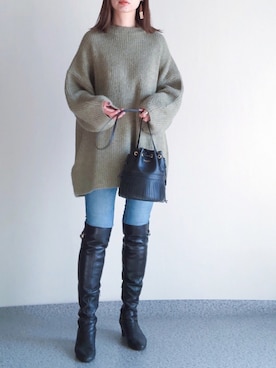 K.mさん（レディース・165cm）の冬コーディネート