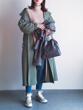 K.mさん（レディース・165cm）の冬コーディネート