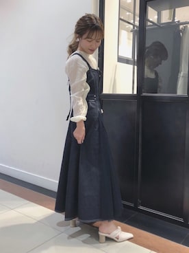 「RANDA（ランダ）のアイテム（ワンピース/ドレス）」を使った、ᴷᵁᴹᴵᴷᴼ ᴼᴺᴼさん（レディース・154cm）の春コーディネート