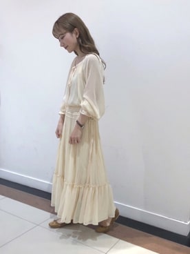 「RANDA（ランダ）のアイテム（ワンピース）」を使った、ᴷᵁᴹᴵᴷᴼ ᴼᴺᴼさん（レディース・154cm）の春コーディネート