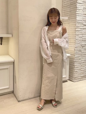 「RANDA（ランダ）のアイテム（ワンピース）」を使った、ᴷᵁᴹᴵᴷᴼ ᴼᴺᴼさん（レディース・154cm）の夏コーディネート