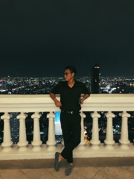 「SJX（エスジェイエックス）のアイテム」を使った、Yoshi さん（メンズ・180cm）の秋コーディネート