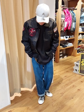 りる ぽんぷさん（メンズ・170cm）の冬コーディネート