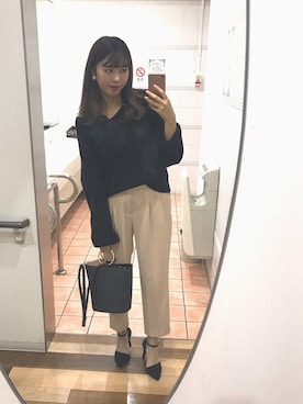 「nice claup」｜「アイテム（アクセサリー）」を使った、miriさん（レディース・164cm）の秋コーディネート