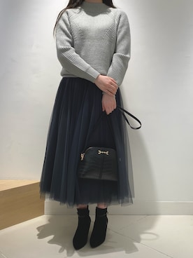 「ファッションの力を信じよう」｜「アイテム（ショルダーバッグ）」を使った、Riさん（レディース・162cm）の冬コーディネート