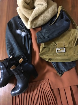 「FULLNELSON（フルネルソン）のアイテム」を使った、mimiさん（レディース・157cm）の冬コーディネート