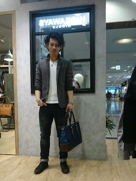 船橋ららぽーとHIDEAWAYSさん（メンズ・172cm）の冬コーディネート