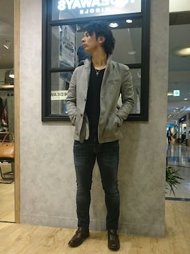 船橋ららぽーとHIDEAWAYSさん(メンズ・172cm)の冬コーディネート