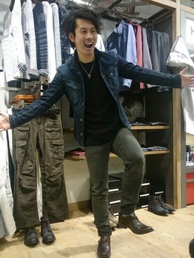 船橋ららぽーとHIDEAWAYSさん（メンズ・172cm）の冬コーディネート