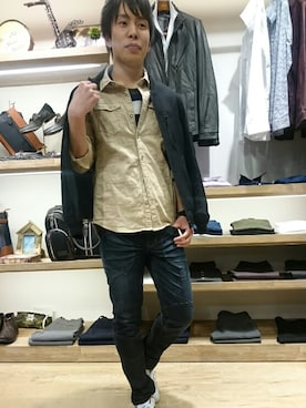 船橋ららぽーとHIDEAWAYSさん（メンズ・172cm）の春コーディネート