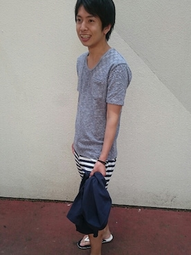 船橋ららぽーとHIDEAWAYSさん（メンズ・172cm）の夏コーディネート