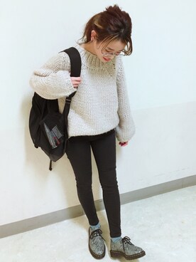 柴さん(レディース・154cm)の冬コーディネート