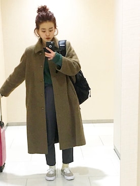 柴さん（レディース・154cm）の冬コーディネート