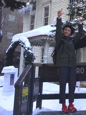 柴さん(レディース・154cm)の冬コーディネート