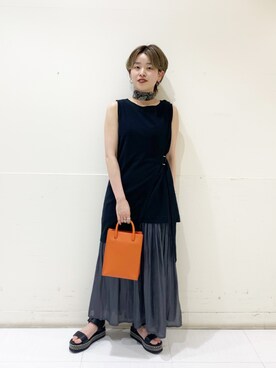 柴さん（レディース・155cm）の夏コーディネート