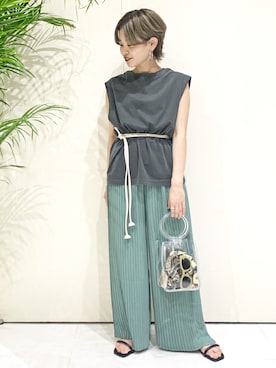 柴さん（レディース・155cm）の夏コーディネート