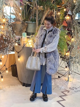 柴さん（レディース・155cm）の冬コーディネート