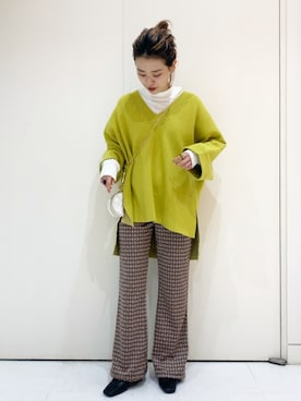 「アイテム（ピアス（両耳用））」を使った、柴さん（レディース・155cm・20代）の秋コーディネート