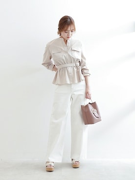 PROPORTION STAFFさん（レディース・162cm）の春コーディネート