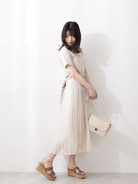 PROPORTION STAFFさん（レディース・163cm）の春コーディネート