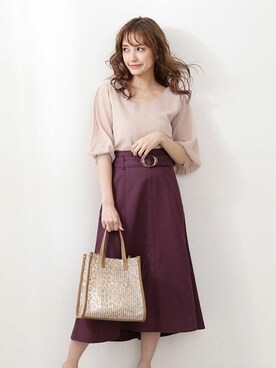 PROPORTION STAFFさん（レディース・157cm）の夏コーディネート