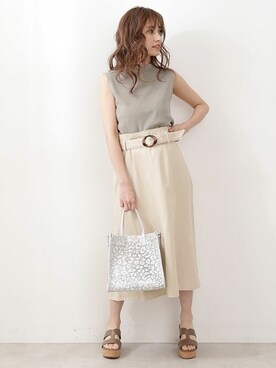 PROPORTION STAFFさん（レディース・157cm）の夏コーディネート