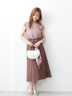 PROPORTION STAFFさん（レディース・157cm）の夏コーディネート