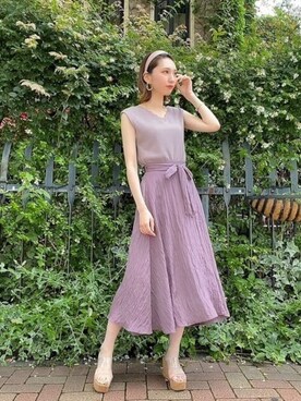 PROPORTION STAFFさん（レディース・162cm）の夏コーディネート