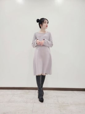 PROPORTION STAFFさん（レディース・157cm）の冬コーディネート