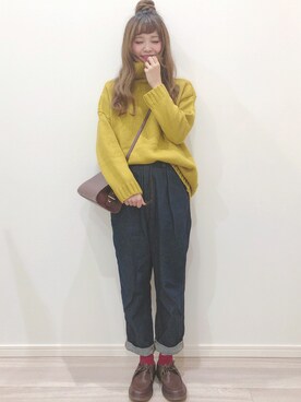 「Gem.（ジェム）のアイテム」を使った、kotori ¨̮さん（レディース・157cm）の秋コーディネート