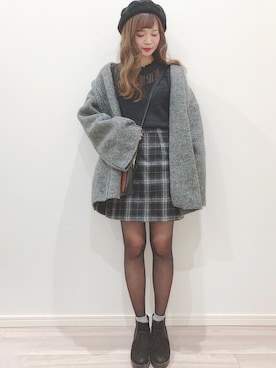 「OLIVE des OLIVE（オリーブデオリーブ）のアイテム」を使った、kotori ¨̮さん（レディース・157cm）の冬コーディネート