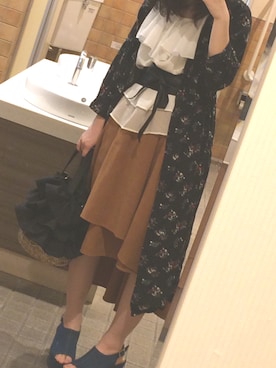 「one way（ワンウェイ）のアイテム（その他アウター）」を使った、chiiさん（レディース・158cm）の夏コーディネート