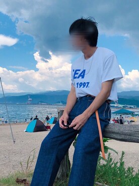 「youthloser」｜「アイテム（サンダル）」を使った、フジモンさん（メンズ・163cm）の秋コーディネート