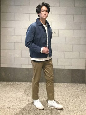 「BANANA REPUBLIC」｜「アイテム（その他アウター）」を使った、BANANAREPUBLICさん（メンズ・183cm）の秋コーディネート