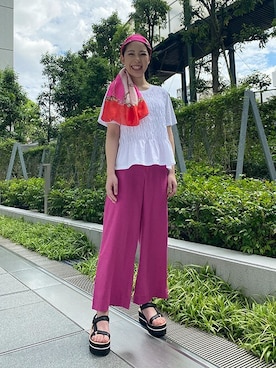 「BANANA REPUBLIC」｜「アイテム（財布/小物）」を使った、BANANAREPUBLICさん（レディース・160cm）の夏コーディネート
