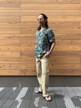 「ボタニカル」｜BANANAREPUBLICさん（メンズ・169cm）の夏コーディネート