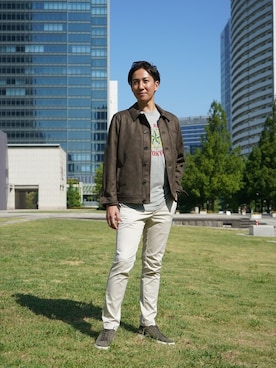 「BANANA REPUBLIC」｜「アイテム（その他アウター）」を使った、BANANAREPUBLICさん（メンズ・181cm）の夏コーディネート