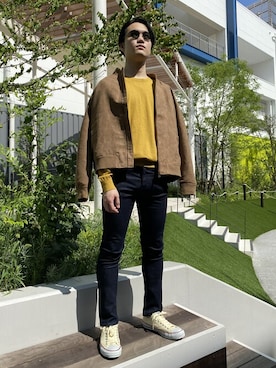「BANANA REPUBLIC」｜「アイテム（ブルゾン）」を使った、BANANAREPUBLICさん（メンズ・176cm）の秋コーディネート