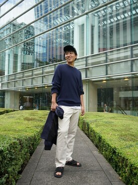 「BANANA REPUBLIC」｜「アイテム（ブルゾン）」を使った、BANANAREPUBLICさん（メンズ・172cm）の秋コーディネート