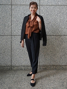 「BANANA REPUBLIC」｜「アイテム（ブルゾン）」を使った、BANANAREPUBLICさん（レディース・164cm）の秋コーディネート