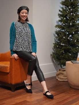 「BANANA REPUBLIC」｜「アイテム（ハンチング/ベレー帽）」を使った、BANANAREPUBLICさん（レディース・160cm）の秋コーディネート