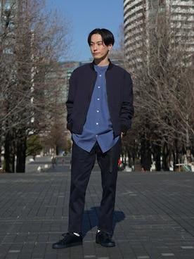 「BANANA REPUBLIC」｜「アイテム（ブルゾン）」を使った、BANANAREPUBLICさん（メンズ・176cm）の冬コーディネート